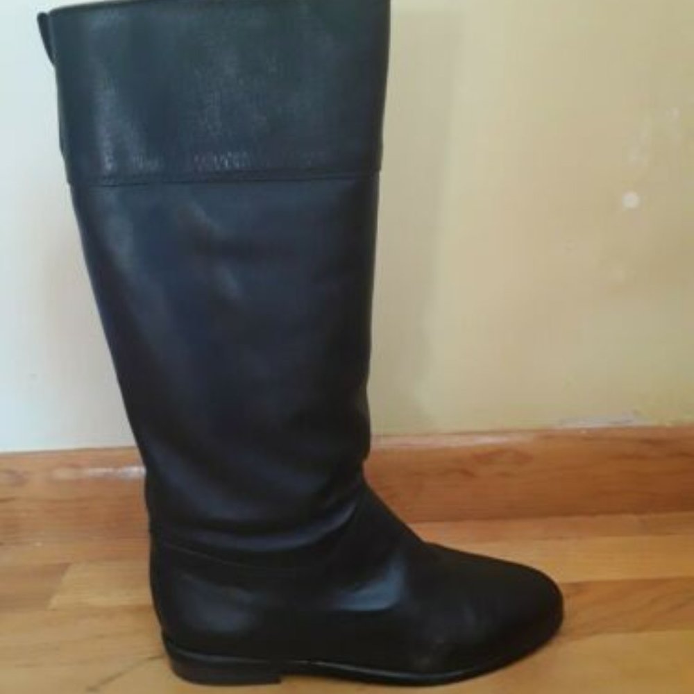 Eddie Bauer leather riding boots (black, size 9)